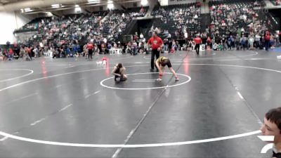 80 lbs Cons. Round 3 - Ayden Ortiz, Bear Cave vs Landon Orta, East Butler