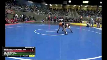 132 lbs Quarterfinals (8 Team) - Fernando Gonzalez Ramirez, 6A Oregon City vs Levi Campbell, 6A Roseburg