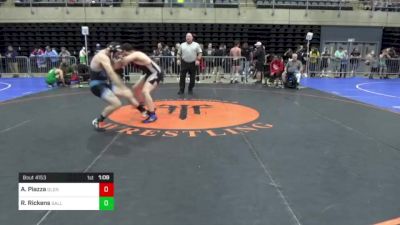 190 lbs Consolation - Angelo Piazza, Glen Rock, NJ vs Radio Rickens, Gallitzin, PA