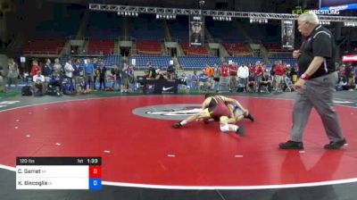 120 lbs Consolation - Corey Gamet, Michigan vs Kyle Biscoglia, Iowa