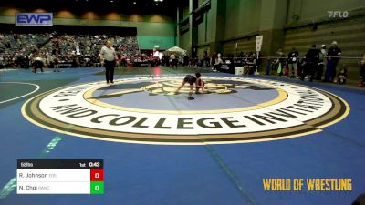 52 lbs Quarterfinal - Ryddik Johnson, Eastern Oregon Elite vs Noah Choi, Rancho Bernardo Wrestling Club (RBWC)