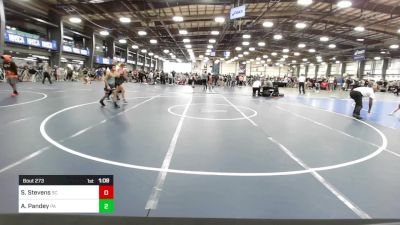 90 lbs Round Of 32 - Stiles Stevens, SC vs Arav Pandey, PA