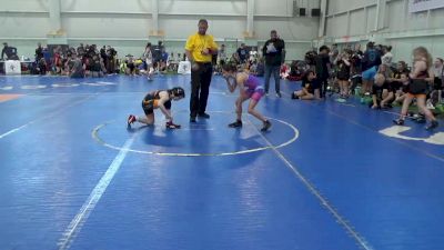 82 lbs Round 2 - Laylah Yoho, Valkyrie Girls WC vs Madison Carder, Pursuit