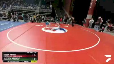 97 lbs Semifinal - Riley Meyer, Diamondville Wrestling Club vs Peyton Arnhold, Riverton USA Wrestling