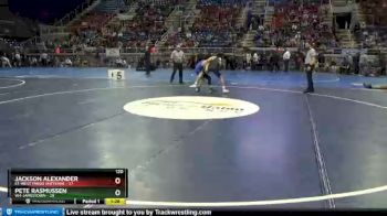 120 lbs Quarterfinals (8 Team) - Jackson Alexander, E1-West Fargo Sheyenne vs Pete Rasmussen, W4-Jamestown