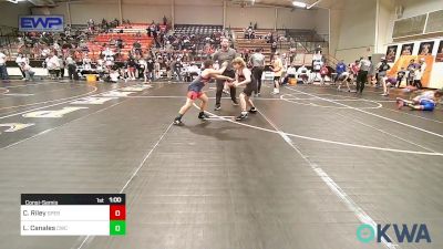 100 lbs Consolation - Carson Riley, Sperry Wrestling Club vs Luke Canales, Claremore Wrestling Club