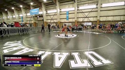 136 lbs Cons. Round 3 - Sean Breedlove, IN vs Sergio Macias, AZ