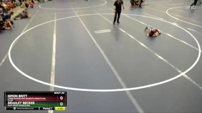 Quarterfinal - Simon Britt, Coon Rapids Mat Bandits Wrestling Club vs Bradley Becker, Rum River Wrestling