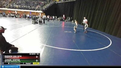 56 lbs Quarterfinal - Hudson Van Wyk, Moyer Elite Wrestling vs Azekiel Koethe, Big Game Wrestling Club