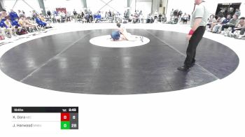 184 lbs Quarterfinal - Kyle Gora, New England College vs Johnny Harwood, Western New England