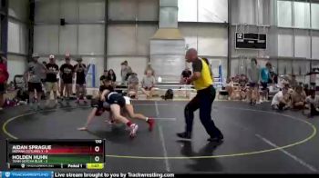130 lbs Semis & 1st Wrestleback (8 Team) - Aidan Sprague, Indiana Outlaws 1 vs Holden Huhn, Team Gotcha Blue