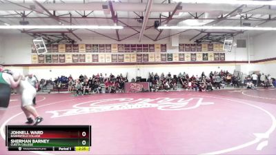 285 lbs Champ. Round 1 - Johnell Ward, Bakersfield College vs Sherman Barney, Cuesta College