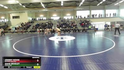 125 lbs Semifinal - Gavin Bradley, Castleton vs Johnny Novak, Baldwin Wallace