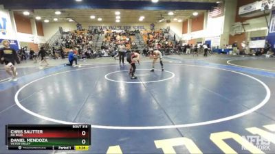 106 lbs Quarterfinal - Chris Sautter, Big Bear vs Daniel Mendoza, Victor Valley