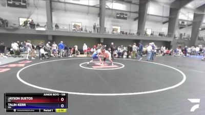 138 lbs Quarterfinal - Jayson Suetos, CA vs Talin Kerr, WA