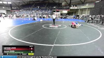 125 lbs Round 2 - Adyson Lewis, Washington vs Olivia Engel, Thunder Mountain Wrestling Club