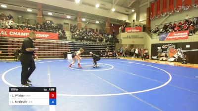 155 lbs Semifinal - Liv Wieber, Eastern Oregon vs Latifah McBryde, Life (Ga.)