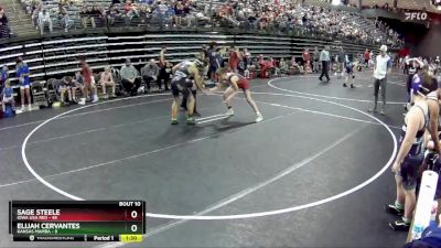 120 lbs Round 4 (6 Team) - Sage Steele, Iowa USA Red vs Elijah Cervantes, Kansas Mamba