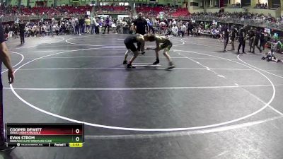 110 lbs Champ. Round 1 - Cooper DeWitt, Cross County/Osceola vs Evan Strom, Nebraska Elite Wrestling Club