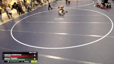 106 lbs Cons. Round 3 - Lincoln Rosevold, Minnesota vs Reeve Franko, Owatonna Wrestling Association