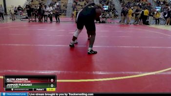 285 lbs Champ. Round 2 - Jahmari Pleasant, Cloud County vs Allyn Johnson, Triton Community College