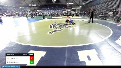 114 lbs Cons. Round 2 - Lemuel Lustre, Zillah Wrestling vs Bennett Nocula, NWWC