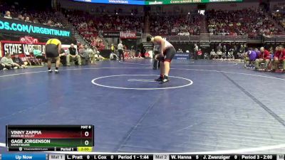 1A-285 lbs Cons. Round 2 - Vinny Zappia, Missouri Valley vs Gage Jorgenson, Emmetsburg