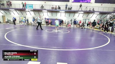 132 lbs Cons. Round 4 - Dillon White, PSF Wrestling vs Hunter Stevens, Sarbacker Wrestling Academy