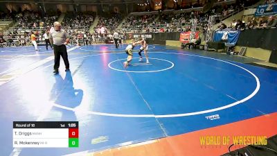 110 lbs Round Of 16 - Tayber Driggs, Manhattan vs Rylan Mckenney, MI-Rev