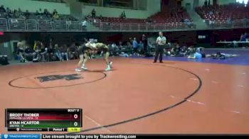 132 lbs Round 3 (8 Team) - Brody Thober, Papillion-La Vista vs Kyan McArtor, Gretna