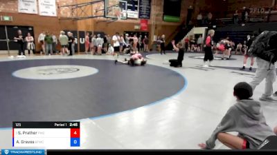 125 lbs Round 3 - Shelby Prather, Potlatch Wrestling Club vs Aubree Graves, Bonners Ferry Wrestling Club