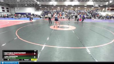 197 lbs Cons. Round 4 - Liam Swanson, Providence (Mont.) vs Matthew Montgomery, Briar Cliff (Iowa)