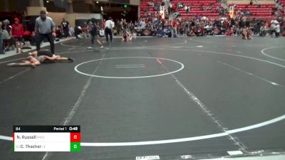 84 lbs Cons. Round 6 - Charles Thacher, Lawrence Elite vs Nathan Russell, Maize Wrestling Club