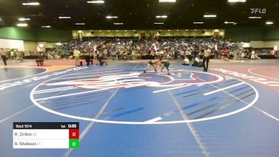 113 lbs Consi Of 8 #1 - Rocklin Zinkin, CA vs Raekwon Shabazz, CT