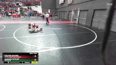 91 lbs Cons. Round 2 - Colton Dausel, Askren Wrestling Academy vs Borden Sutliff, Boyceville