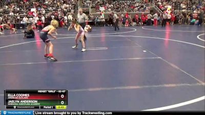 62-67 lbs Round 3 - Ella Coomes, American Outlaws vs Jaelyn Anderson, Nebraska Wrestling Academy