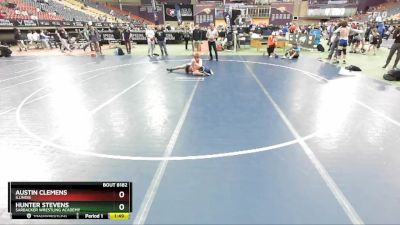 143-144 lbs Round 2 - Austin Clemens, Illinois vs Hunter Stevens, Sarbacker Wrestling Academy