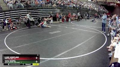 105 lbs Round 2 (6 Team) - Luke Hoefling, Iowa USA Red vs Tate Riopel, South Dakota Lightning