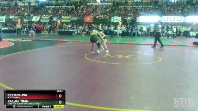 G - 100 lbs Cons. Round 3 - Peyton Liva, Butte Girls vs Kailani Tran, Chester-Joplin-Inverness Girls