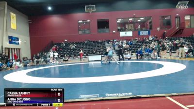 130 lbs Semifinal - Cassia Zammit, Presbyterian vs Anna Dicugno, King University