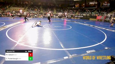 57 lbs Round Of 16 - Mila Sebolt, Sebolt Wrestling Academy vs Cyleigh Puderbaugh, Bobcat Wrestling Club