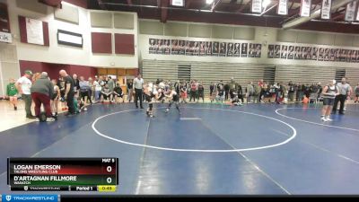 96 lbs 1st Place Match - D`Artagnan Fillmore, Wasatch vs Logan Emerson, Talons Wrestling Club