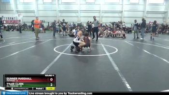 126 lbs Round 4 (10 Team) - Gunner Marshall, Tar River vs Tyler Clark, All American