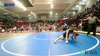 80-84 lbs Consolation - Liam Deaton, Bartlesville Wrestling Club vs Natalie LeGrand, Sperry Wrestling Club