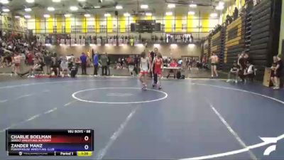 88 lbs Round 2 - Zander Manz, Powerhouse Wrestling Club vs Charlie Boelman, Sebolt Wrestling Academy