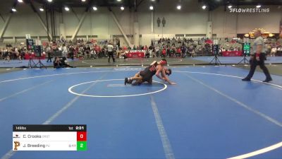 149 lbs C Of 16 #2 - Cory Crooks, Oregon State vs Josh Breeding, Princeton