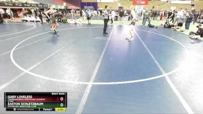 156-156 B Round 2 - Gary Loveless, Thoroughbred Wrestling Academy (TWA) vs Easton Schletzbaum, Effingham Wrestling Club