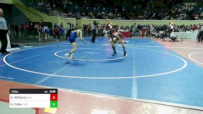 84 lbs Consi Of 8 #2 - Keaolani Williams, Moore vs Harrison Cofer, Piedmont