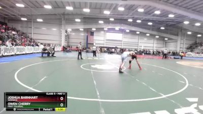 5-138 lbs Quarterfinal - Joshua Barnhart, Warwick vs Owen Cherry, First Colonial