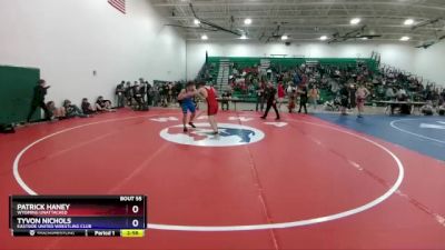 157 lbs Quarterfinal - Patrick Haney, Wyoming Unattached vs Tyvon Nichols, Eastside United Wrestling Club